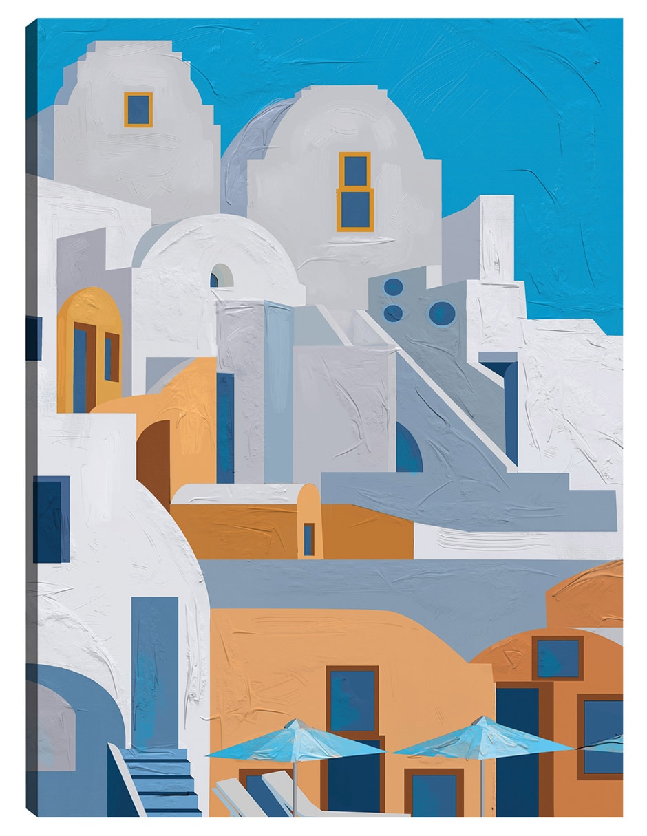 Cuadro decorativo Santorini I técnica mixta Lugares Cuadro decorativo Santorini I técnica mixta Lugares