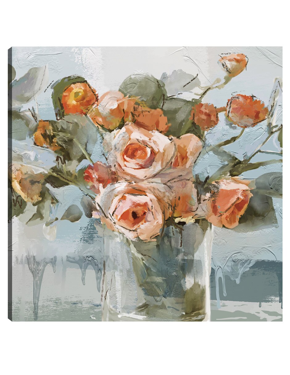Cuadro decorativo Sueños De Melocotón técnica mixta Floreros Cuadro decorativo Sueños De Melocotón técnica mixta Floreros