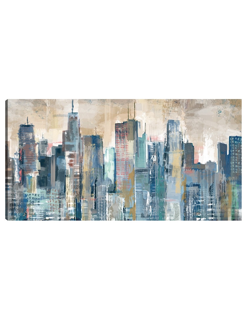 Cuadro decorativo Tonos Urbanos técnica mixta Edificios Cuadro decorativo Tonos Urbanos técnica mixta Edificios