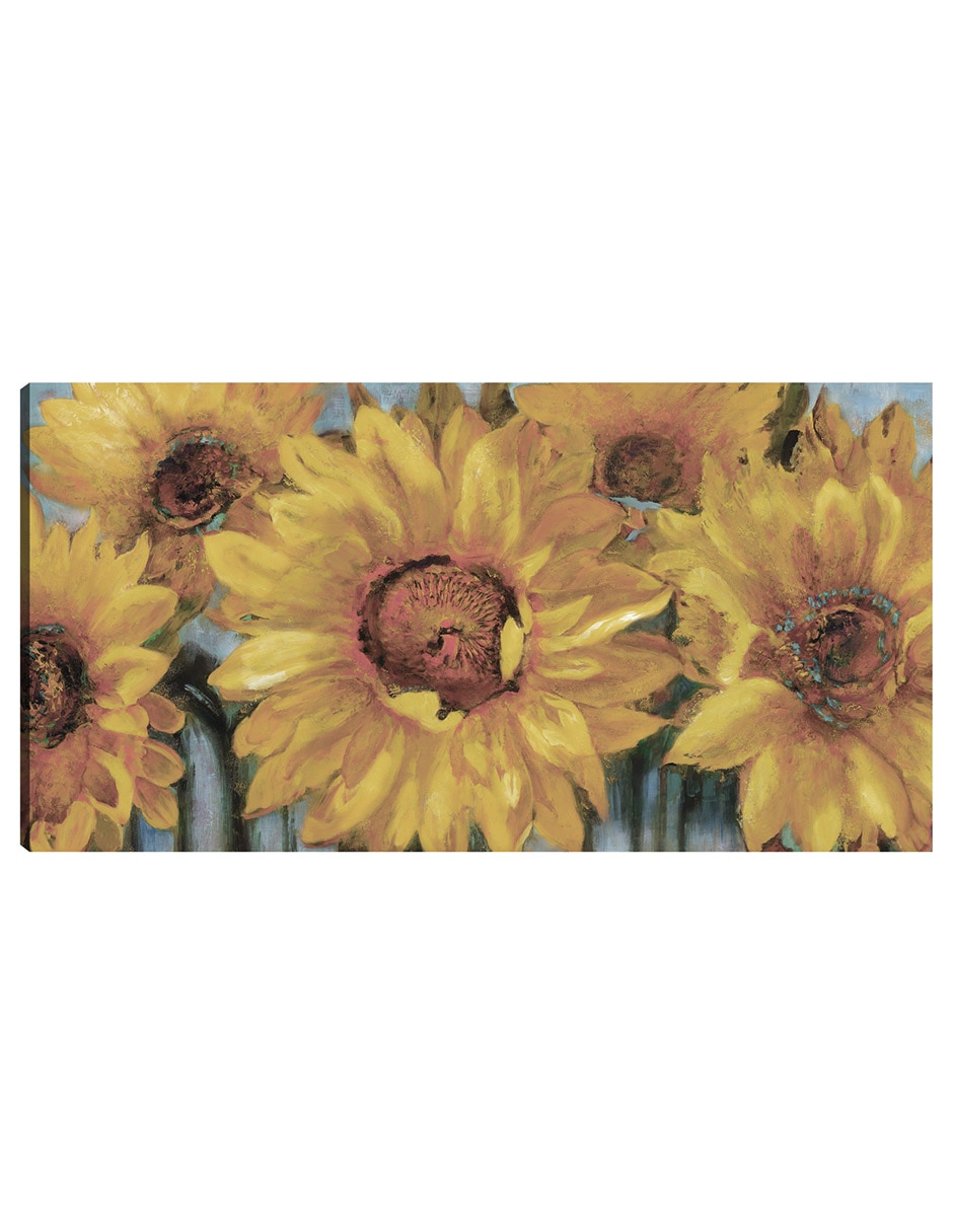 Cuadro decorativo Sunburst I Suave técnica mixta Girasoles