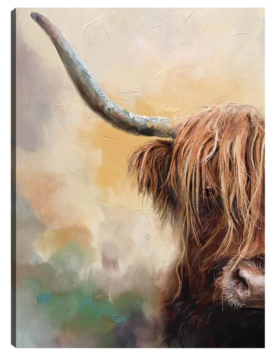 Cuadro decorativo Tierras Altas técnica mixta Animales Domésticos Cuadro decorativo Tierras Altas técnica mixta Animales Domésticos