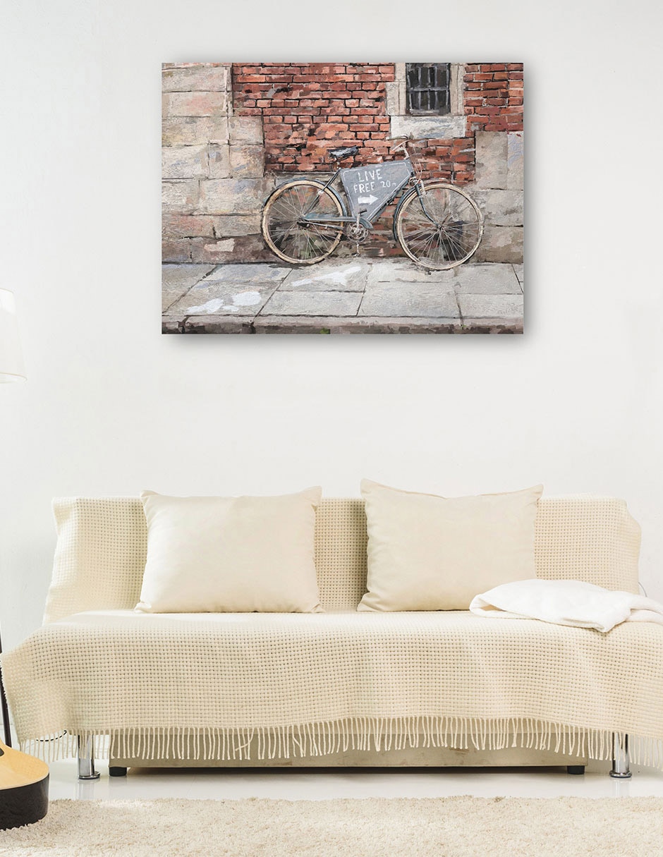 Cuadro decorativo Vive Libre técnica mixta Lugares 6