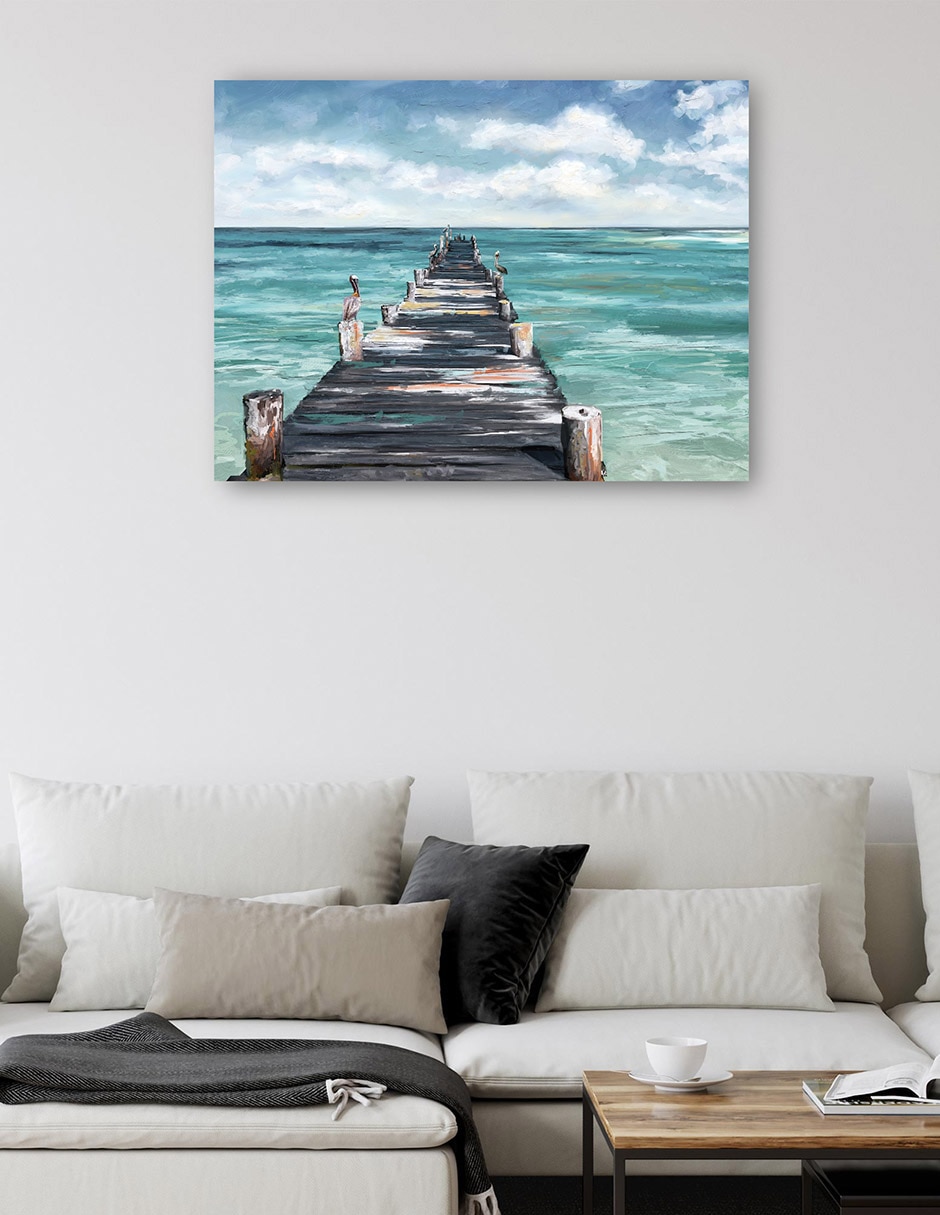 Cuadro decorativo Vista Al Océano técnica mixta Playas 5
