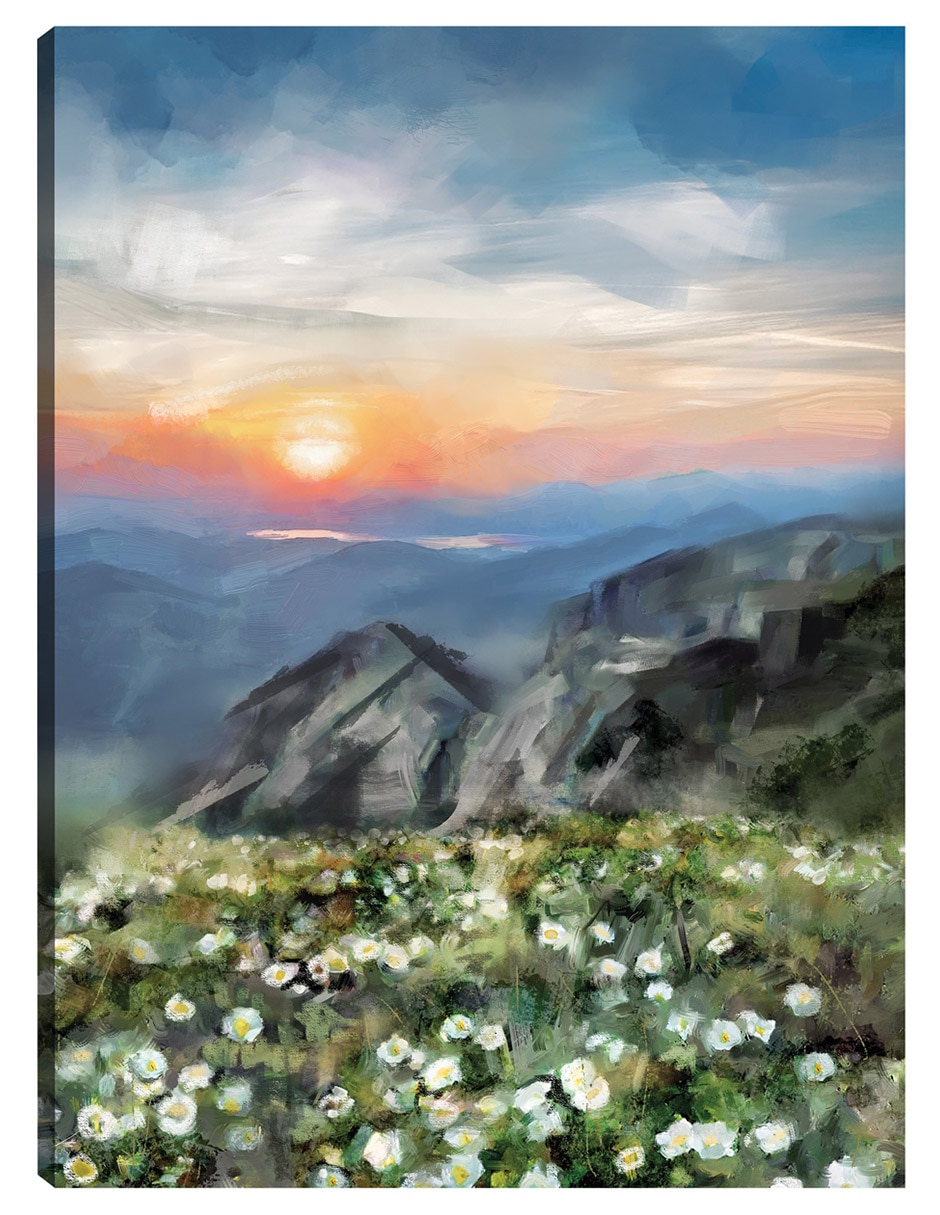 Cuadro decorativo Vista De La Montaña técnica mixta Lagos Cuadro decorativo Vista De La Montaña técnica mixta Lagos
