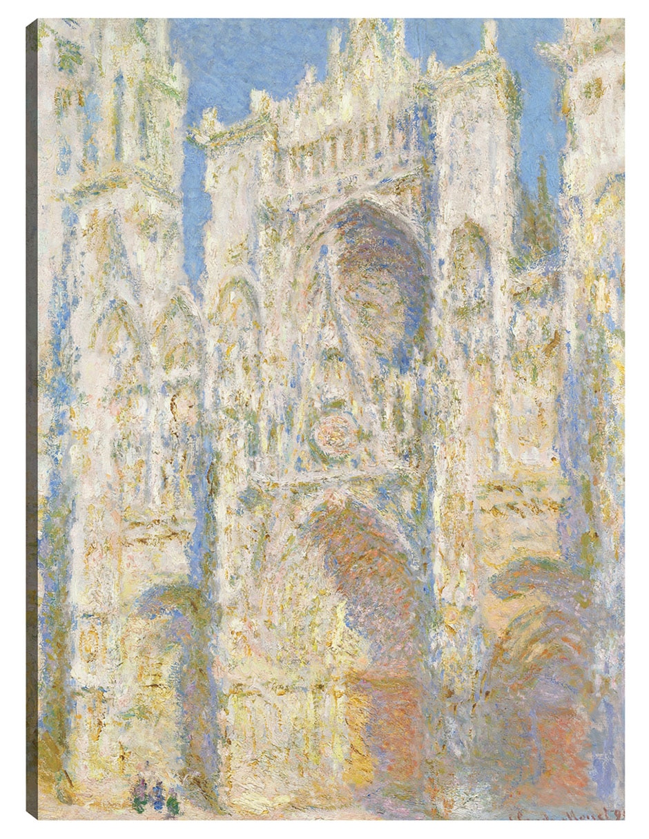 Cuadro decorativo Catedral De Rouen, Fachada Oeste, Luz Del Sol (1894) técnica mixta Lugares