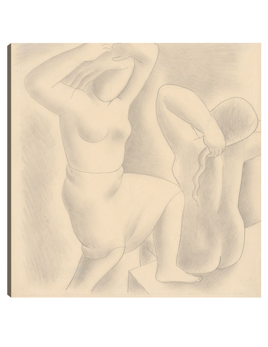 Cuadro decorativo La Mañana (1929) técnica mixta Bocetos