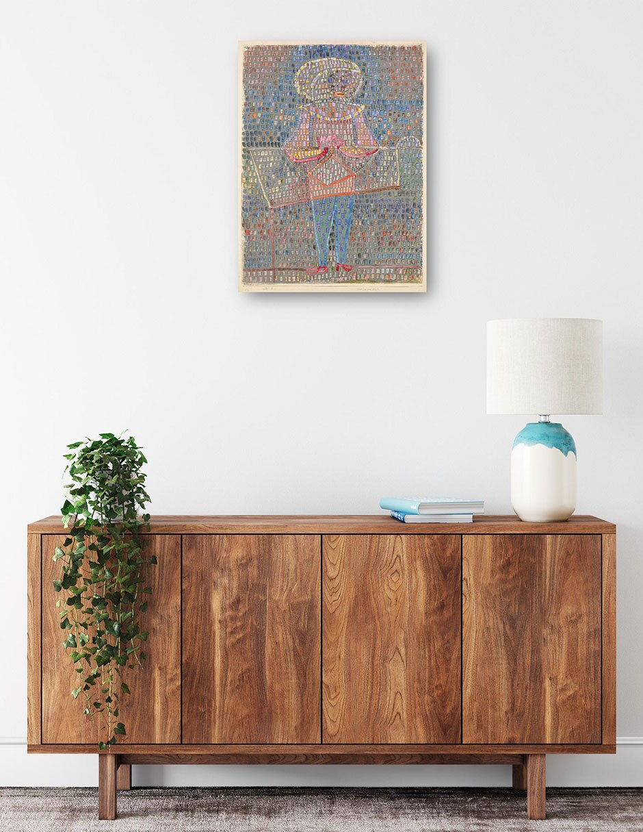 Cuadro decorativo Niño Disfrazado (1931) técnica mixta Divertido 2