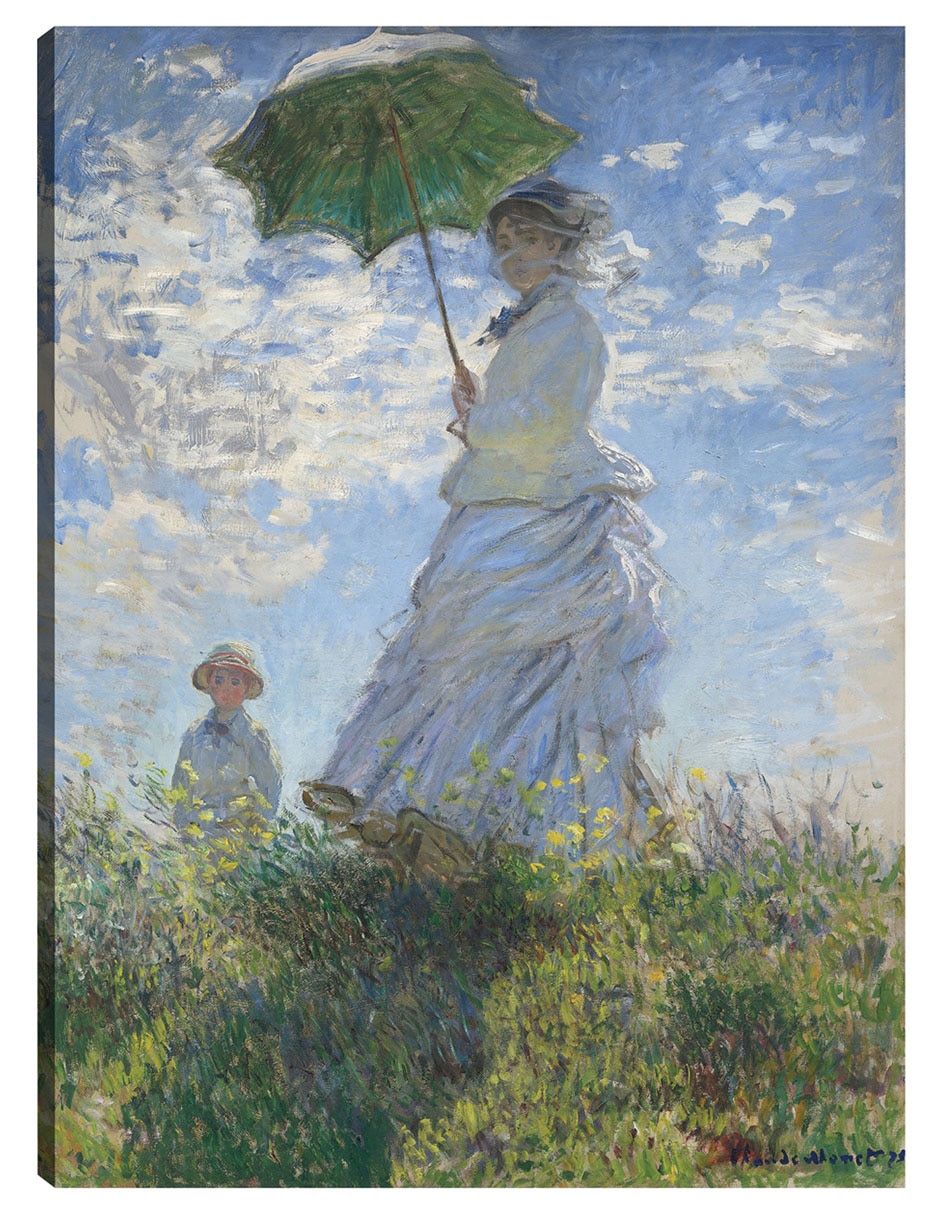 Cuadro decorativo Mujer con sombrilla Madame Monet y su hijo mixta Retratos Cuadro decorativo Mujer con sombrilla Madame Monet y su hijo mixta Retratos