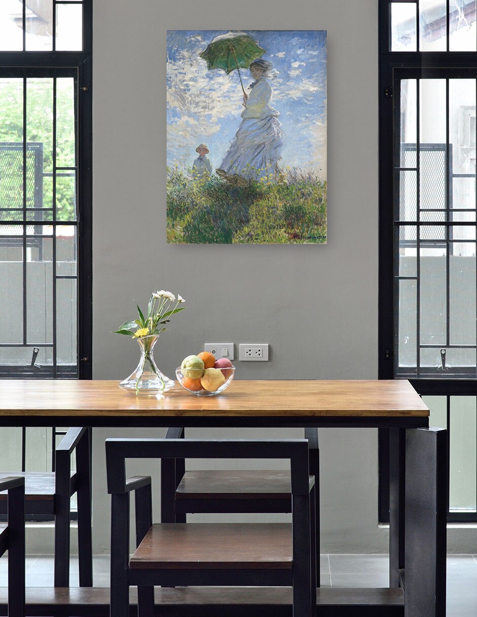 Cuadro decorativo Mujer con sombrilla Madame Monet y su hijo mixta Retratos 4