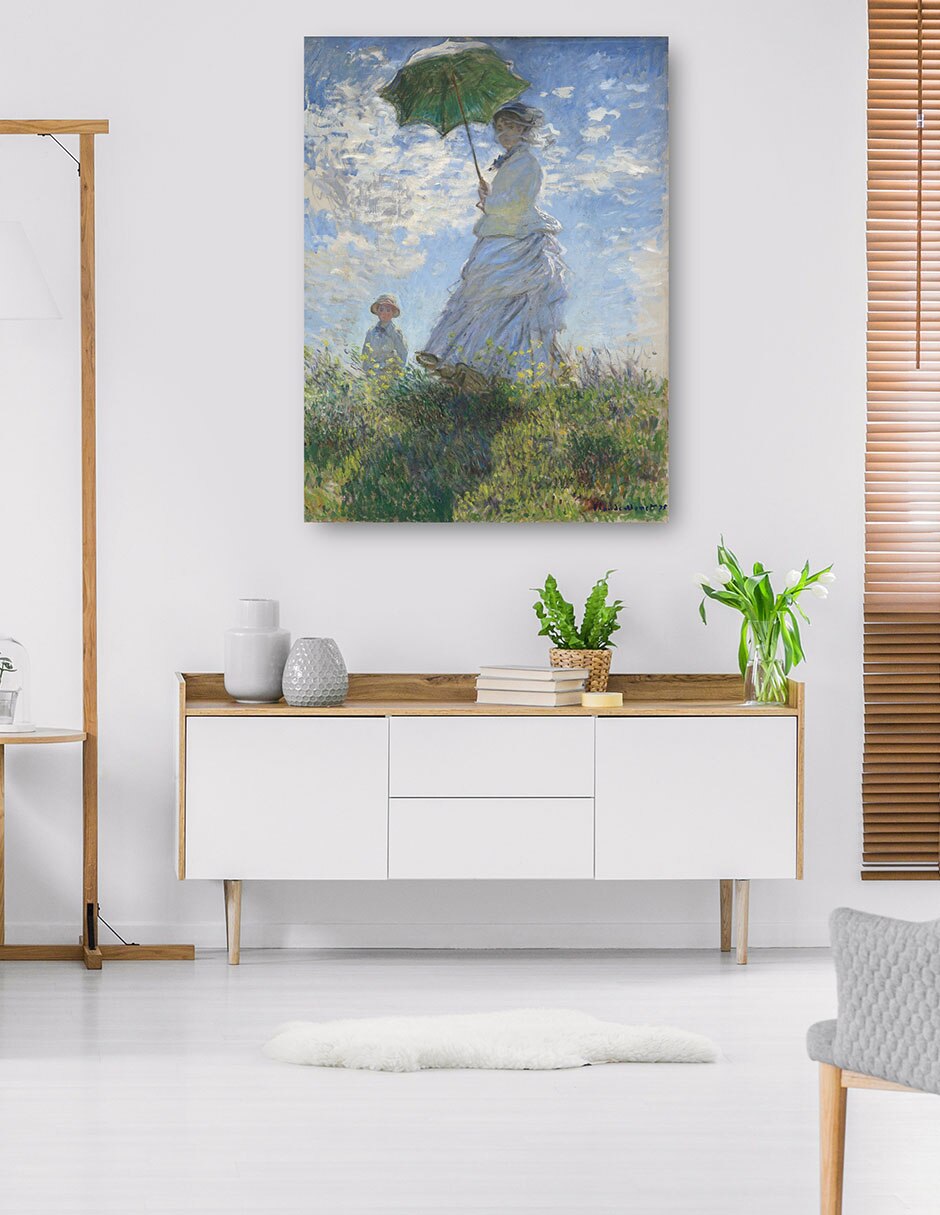 Cuadro decorativo Mujer con sombrilla Madame Monet y su hijo mixta Retratos 2