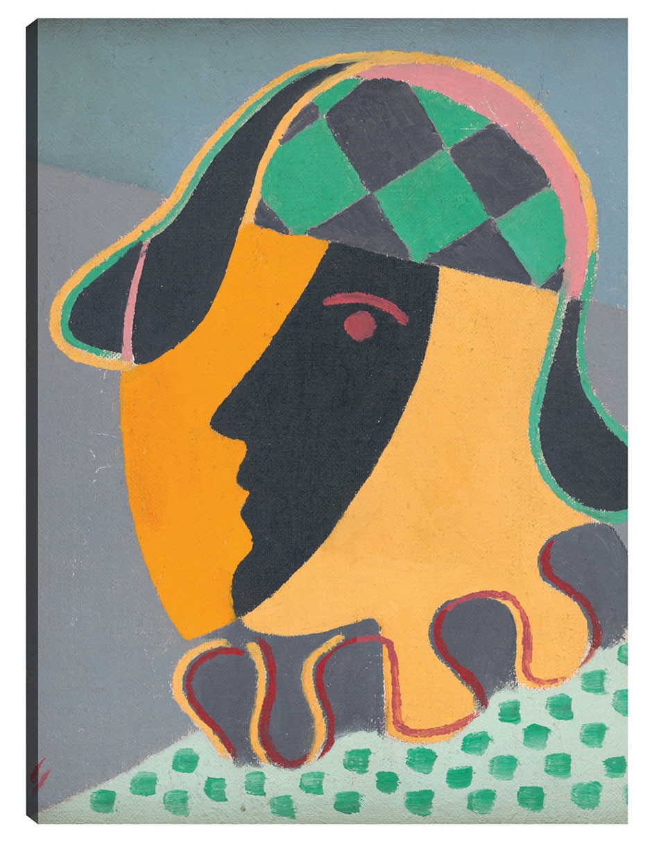 Cuadro decorativo La Cabeza De Pierot (1932) técnica mixta Colores Cuadro decorativo La Cabeza De Pierot (1932) técnica mixta Colores