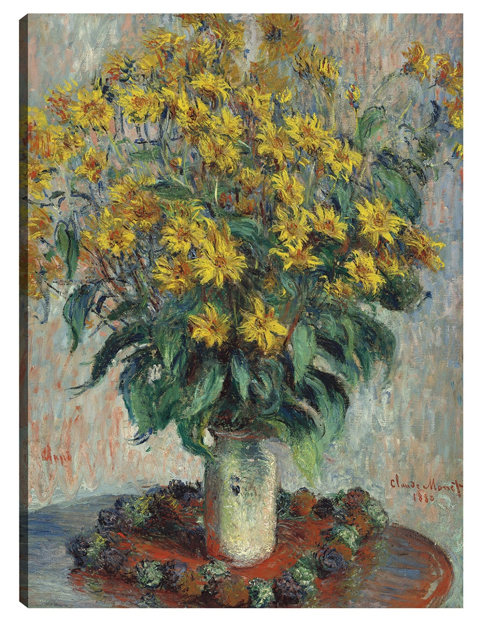 Cuadro decorativo Flores De Alcachofa De Jerusalén (1880) técnica mixta Floreros Cuadro decorativo Flores De Alcachofa De Jerusalén (1880) técnica mixta Floreros