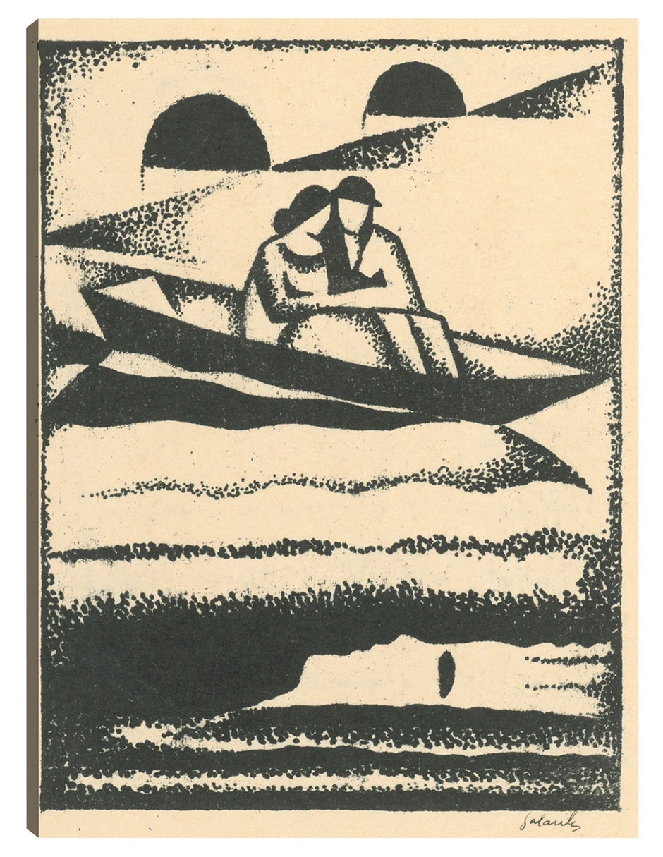 Cuadro decorativo En El Río (1924) técnica mixta Ríos Cuadro decorativo En El Río (1924) técnica mixta Ríos