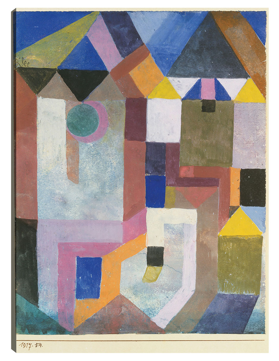Cuadro decorativo Arquitectura Colorida (1917) técnica mixta Colores Cuadro decorativo Arquitectura Colorida (1917) técnica mixta Colores