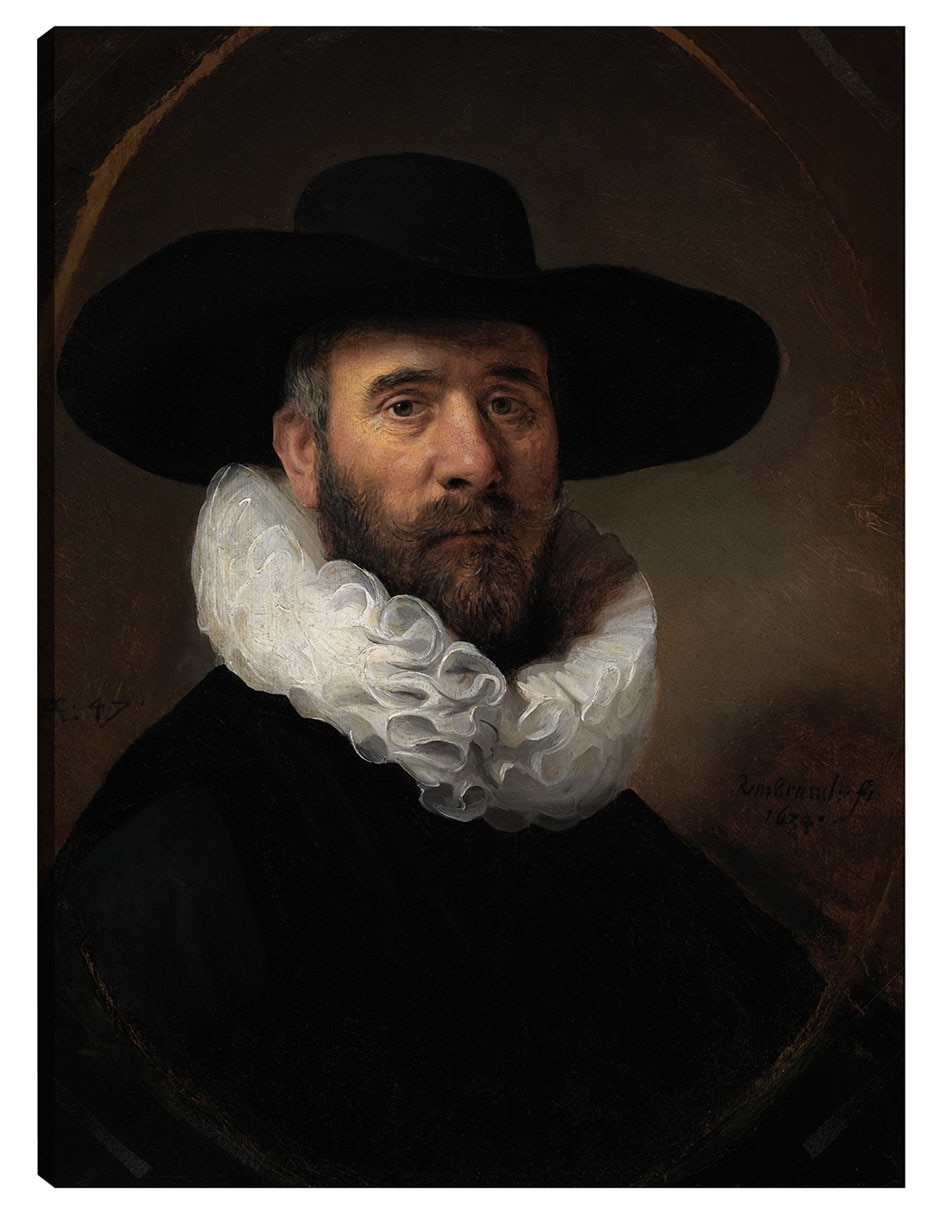 Cuadro decorativo Retrato De Dirck Jansz. Pesser (Hacia 1634) técnica mixta Gente