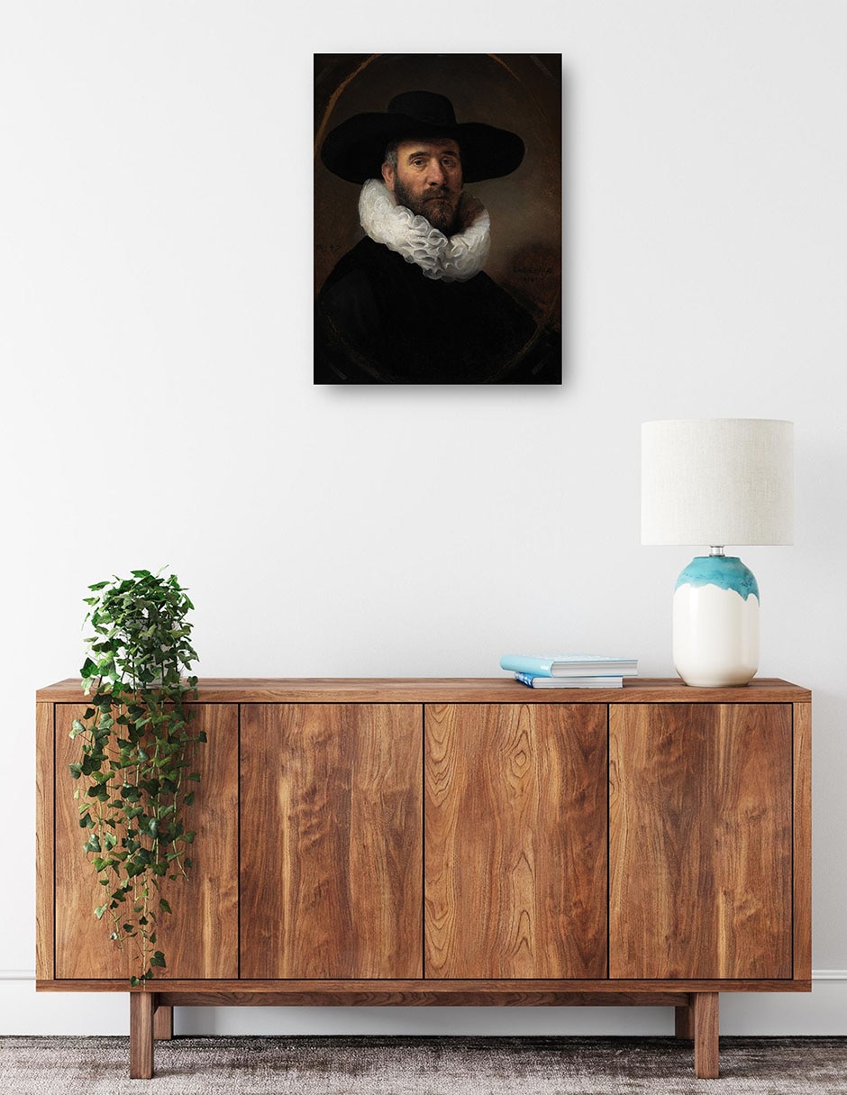 Cuadro decorativo Retrato De Dirck Jansz. Pesser (Hacia 1634) técnica mixta Gente 2