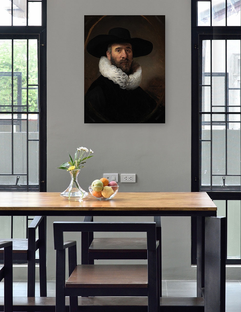 Cuadro decorativo Retrato De Dirck Jansz. Pesser (Hacia 1634) técnica mixta Gente 3