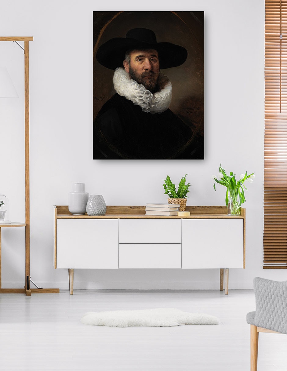 Cuadro decorativo Retrato De Dirck Jansz. Pesser (Hacia 1634) técnica mixta Gente 4