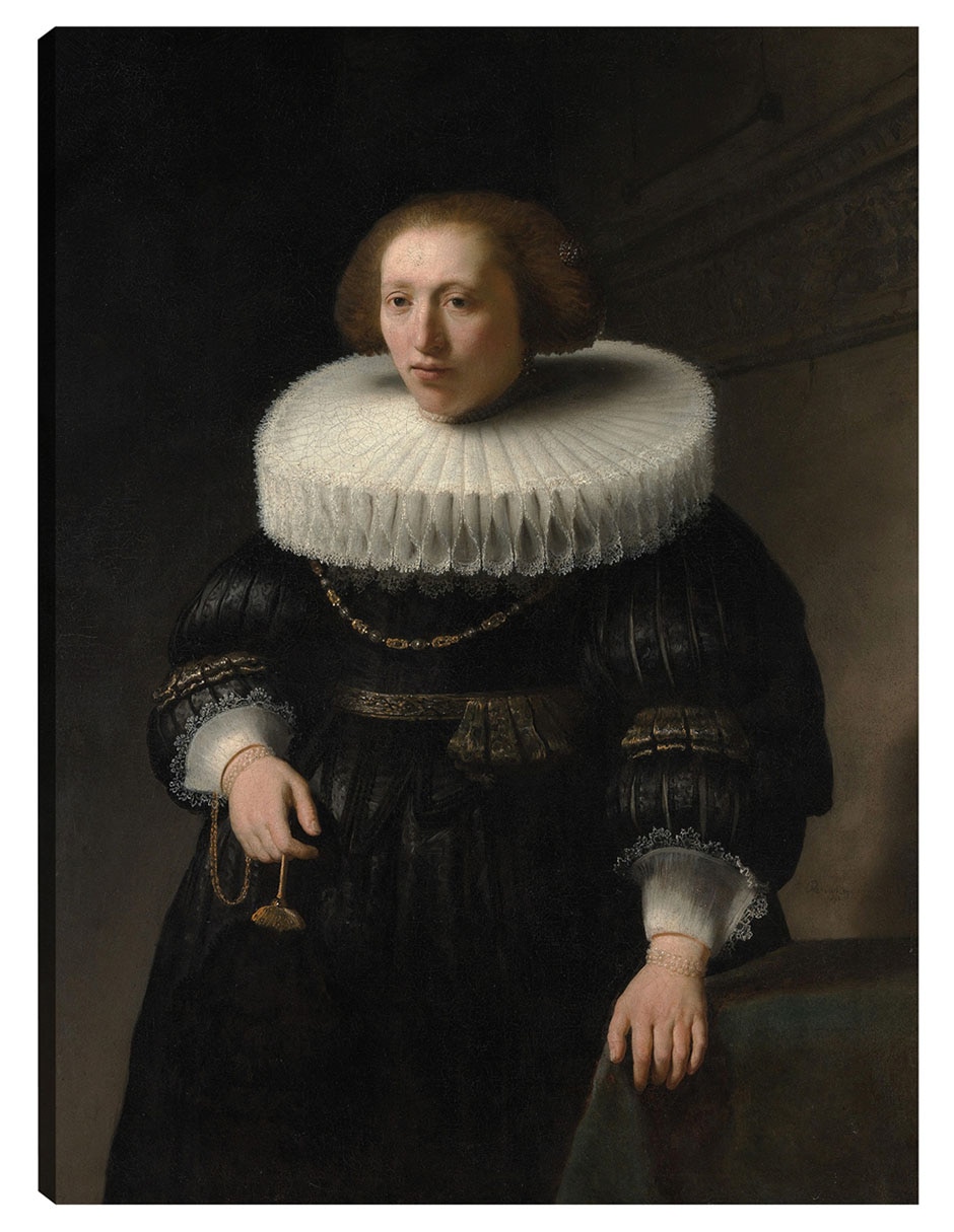 Cuadro decorativo Retrato De Una Mujer (1632) técnica mixta Gente