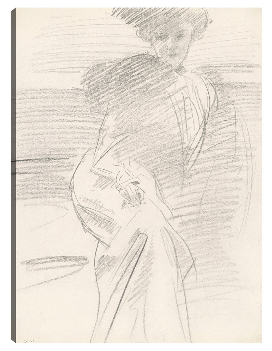 Cuadro decorativo Mujer Sentada (C. 1890-1900) técnica mixta Bocetos Cuadro decorativo Mujer Sentada (C. 1890-1900) técnica mixta Bocetos