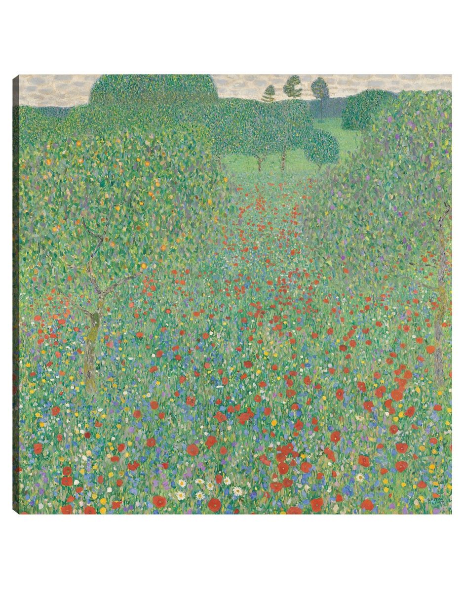 Cuadro decorativo Prado de Amapolas en Flor técnica mixta