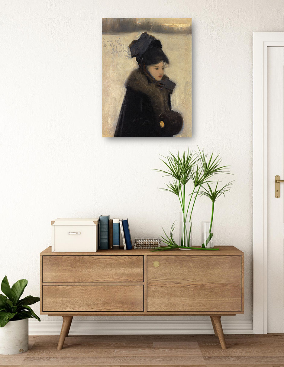 Cuadro decorativo Mujer con piel mixta Gente 5