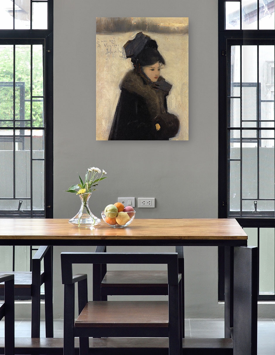 Cuadro decorativo Mujer con piel mixta Gente 4