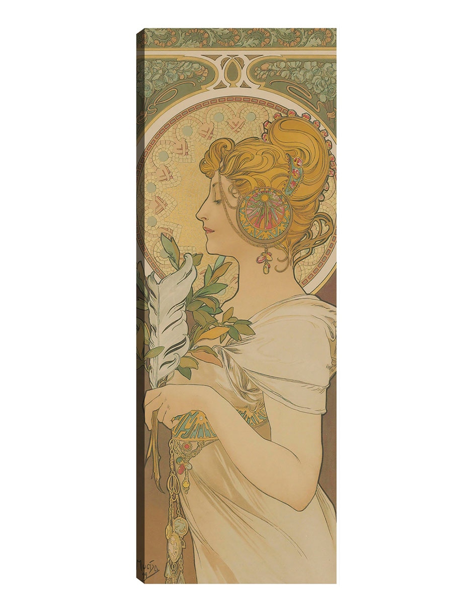 Cuadro decorativo La Pluma (1899) técnica mixta Gente