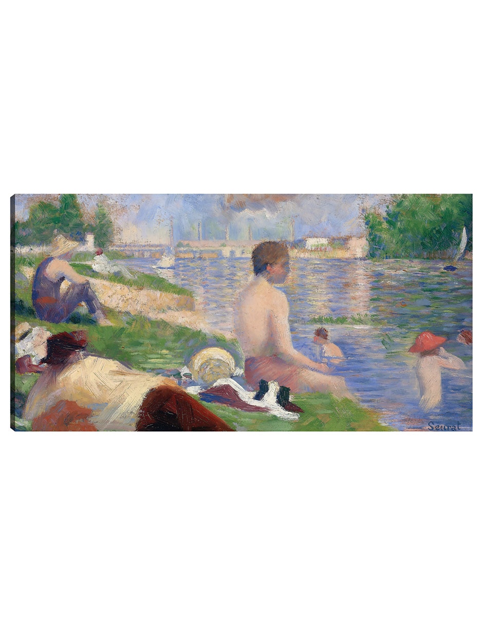 Cuadro decorativo Estudio final para “Bañistas en Asnières” (1883) técnica mixta Gente 1