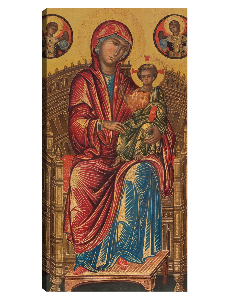 Cuadro decorativo La Virgen y el Niño en un trono curvo, c. 1260/1280 técnica mixta Cuadros Jr Vírgenes