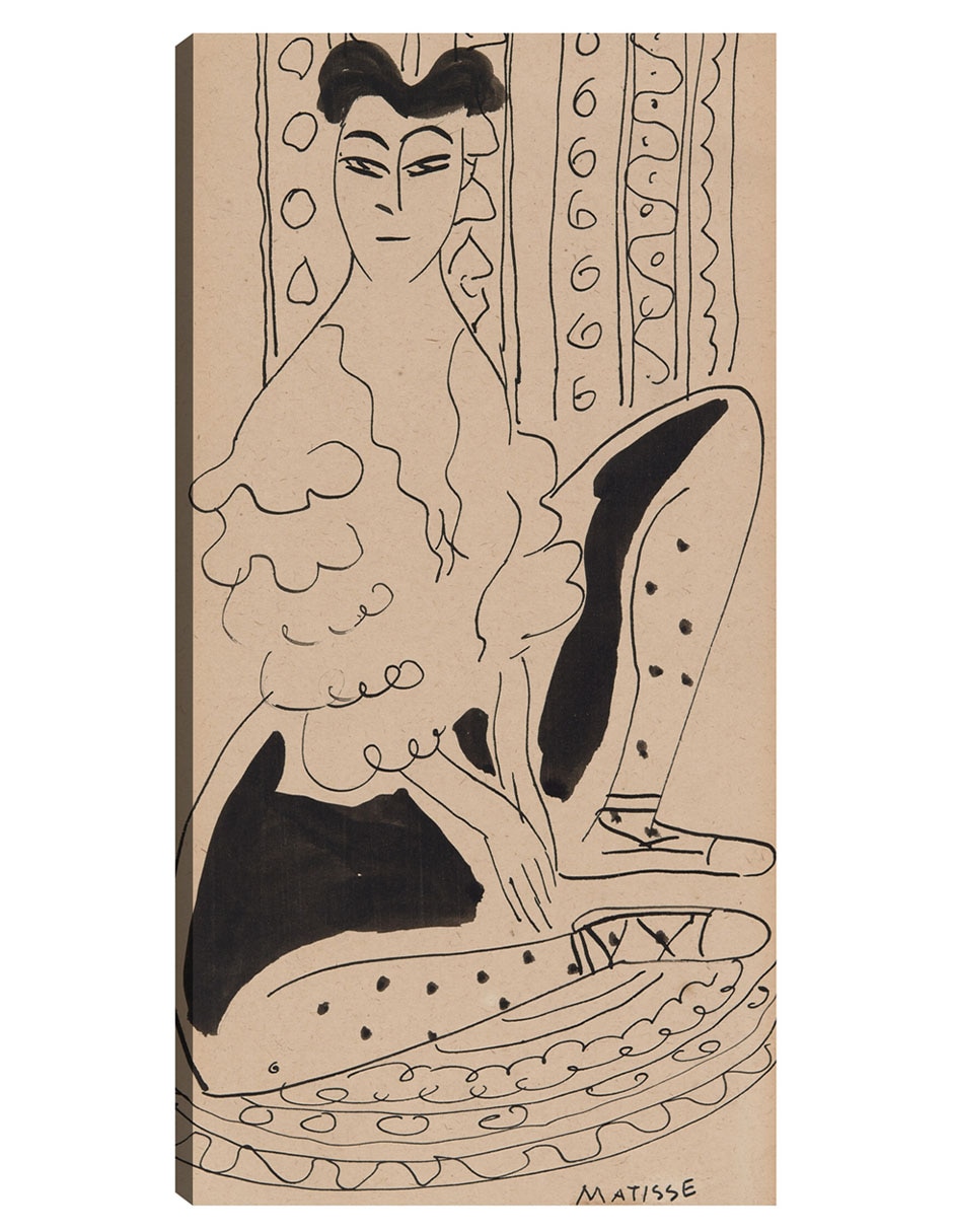 Cuadro decorativo Retrato De Janet Braguin Al Estilo De Henri Matisse (Principios Del Siglo Xx) técnica mixta Siluetas Cuadro decorativo Retrato De Janet Braguin Al Estilo De Henri Matisse (Principios Del Siglo Xx) técnica mixta Siluetas