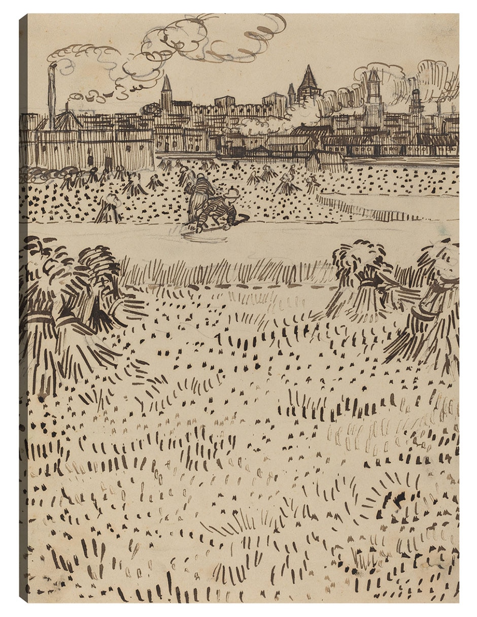 Cuadro decorativo La Cosecha (1888) técnica mixta Formas