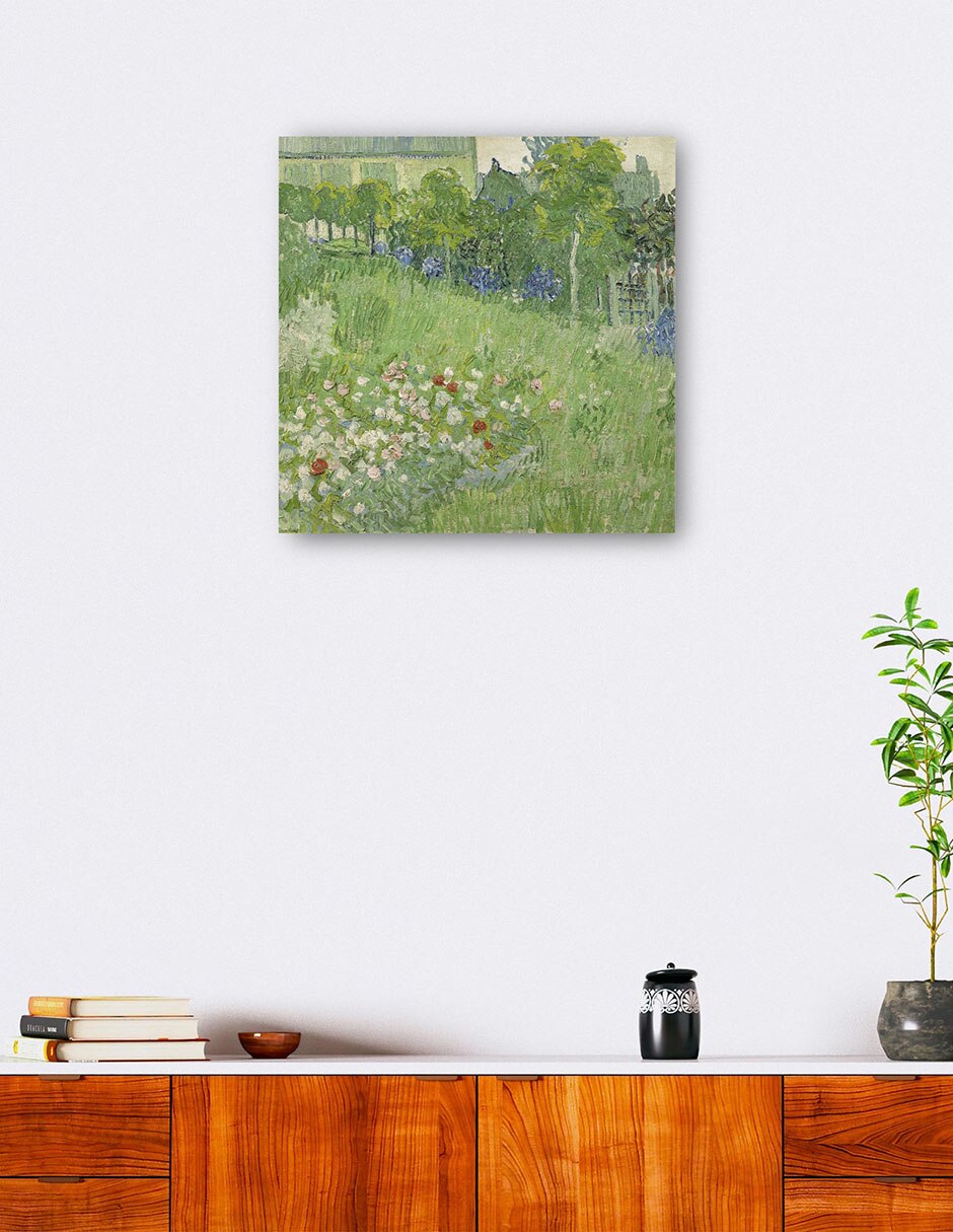 Cuadro decorativo El Jardín de Daubigny técnica mixta 3