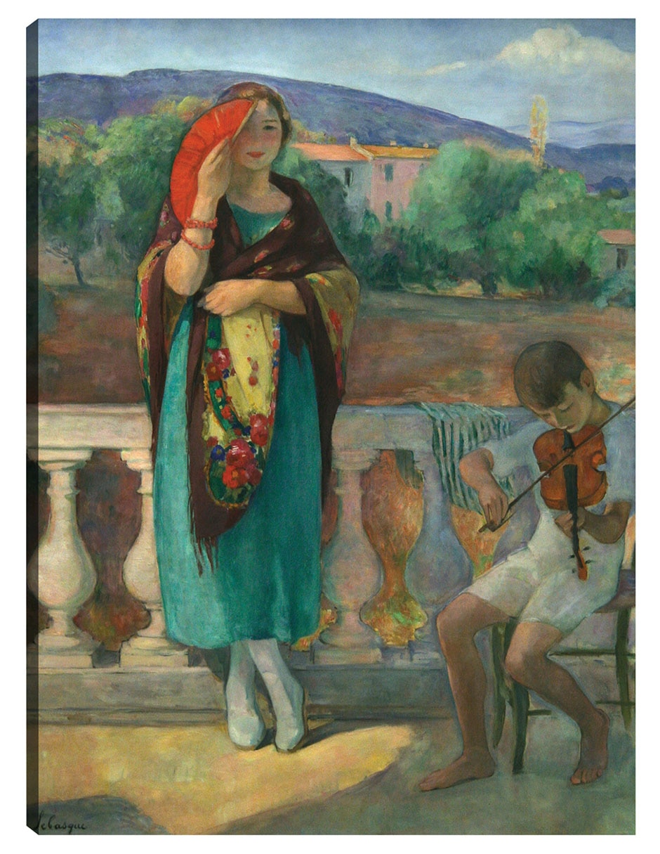 Cuadro decorativo En El Balcón (1920) técnica mixta Gente Cuadro decorativo En El Balcón (1920) técnica mixta Gente