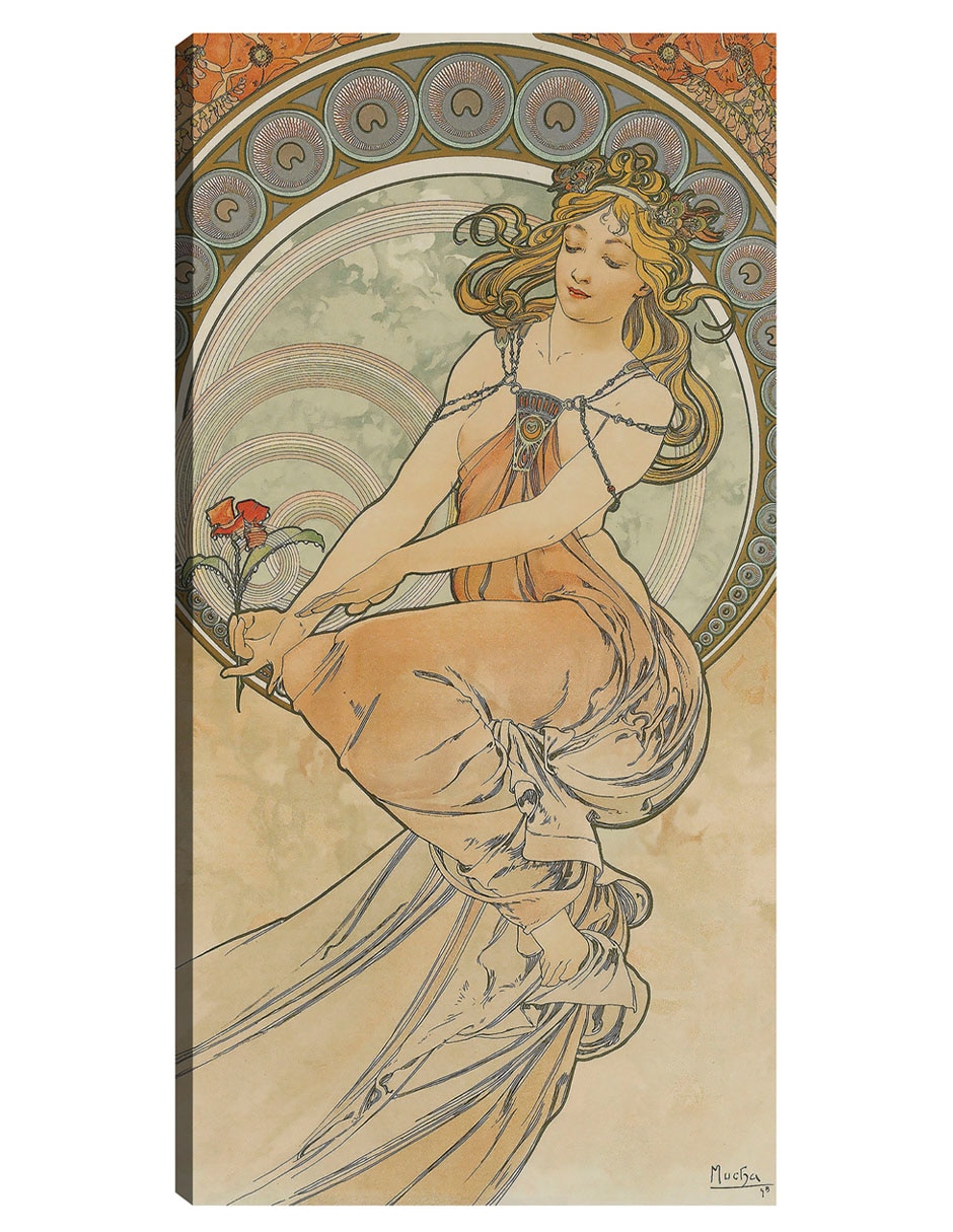 Cuadro decorativo Las Artes 3 (1898) técnica mixta Gente