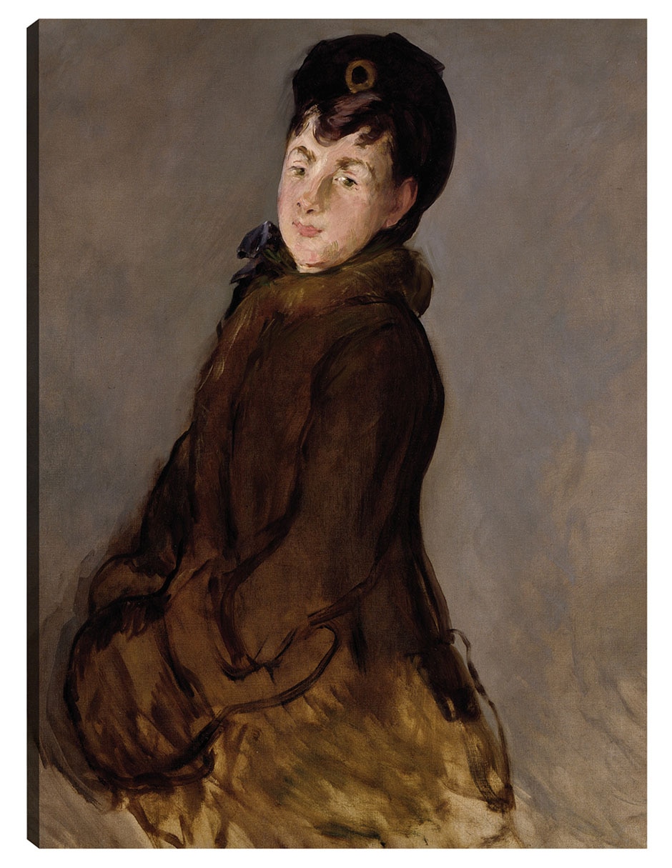 Cuadro decorativo Retrato De Isabelle Lemonnier Con Manguito (Alrededor De 1879-80) técnica mixta Gente