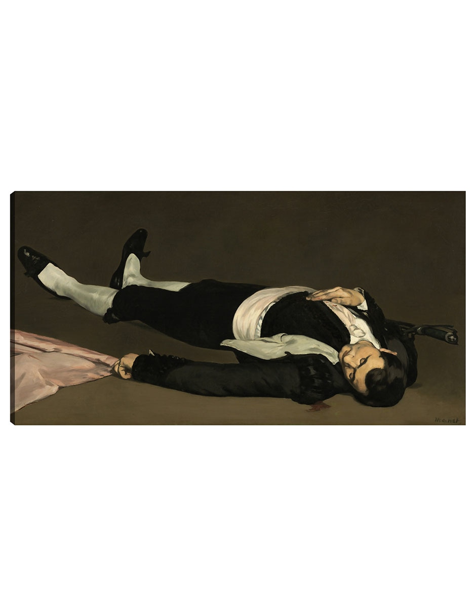 Cuadro decorativo El Torero Muerto 1864 técnica mixta Gente