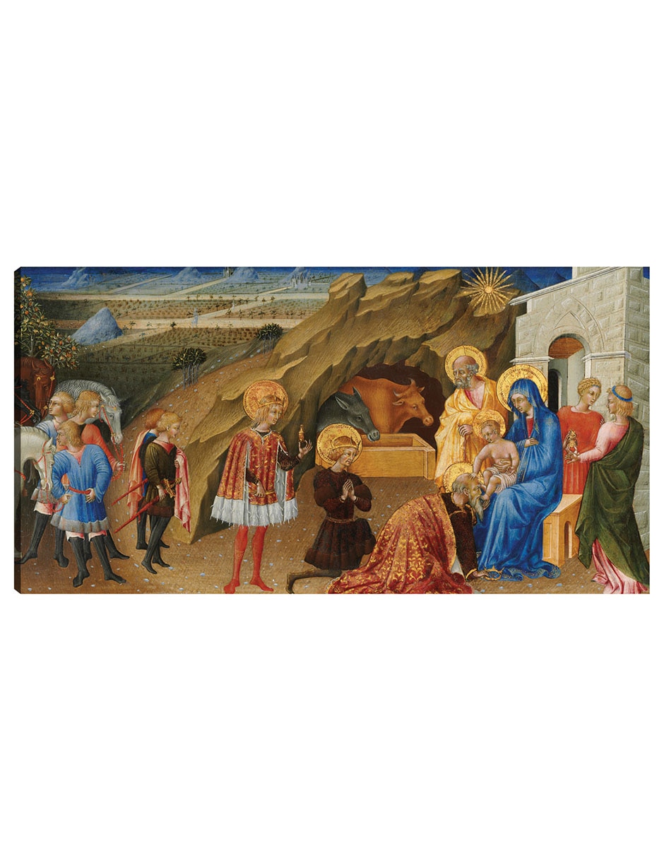 Cuadro decorativo La Adoración De Los Magos C. 1450 técnica mixta Pesebre Cuadro decorativo La Adoración De Los Magos C. 1450 técnica mixta Pesebre