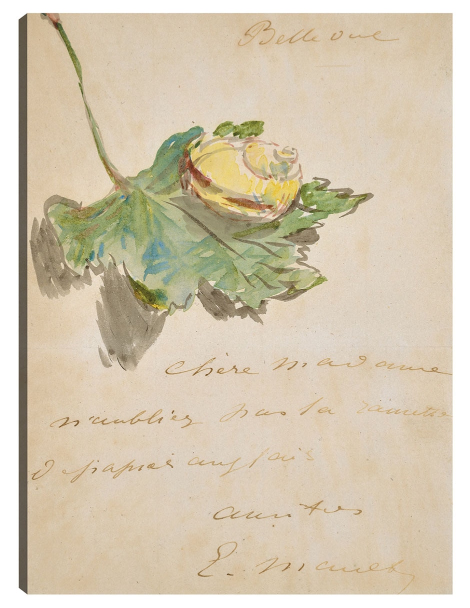 Cuadro decorativo Carta Decorada Con Un Caracol Sobre Una Hoja (1880) técnica mixta Publicidad Cuadro decorativo Carta Decorada Con Un Caracol Sobre Una Hoja (1880) técnica mixta Publicidad