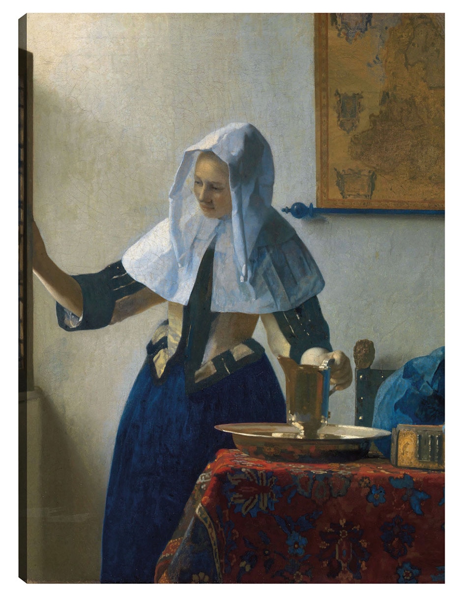 Cuadro decorativo Mujer Joven Con Una Jarra De Agua (Ca. 1662) técnica mixta Gente Cuadro decorativo Mujer Joven Con Una Jarra De Agua (Ca. 1662) técnica mixta Gente