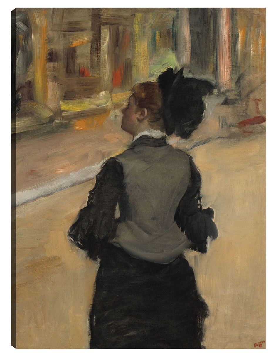 Cuadro decorativo Mujer Vista Desde Atrás (Visita A Un Museo), C. 1879-1885 técnica mixta Gente Cuadro decorativo Mujer Vista Desde Atrás (Visita A Un Museo), C. 1879-1885 técnica mixta Gente