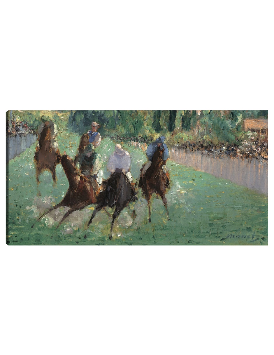 Cuadro decorativo En Las Carreras (C. 1875) técnica mixta Gente Cuadro decorativo En Las Carreras (C. 1875) técnica mixta Gente
