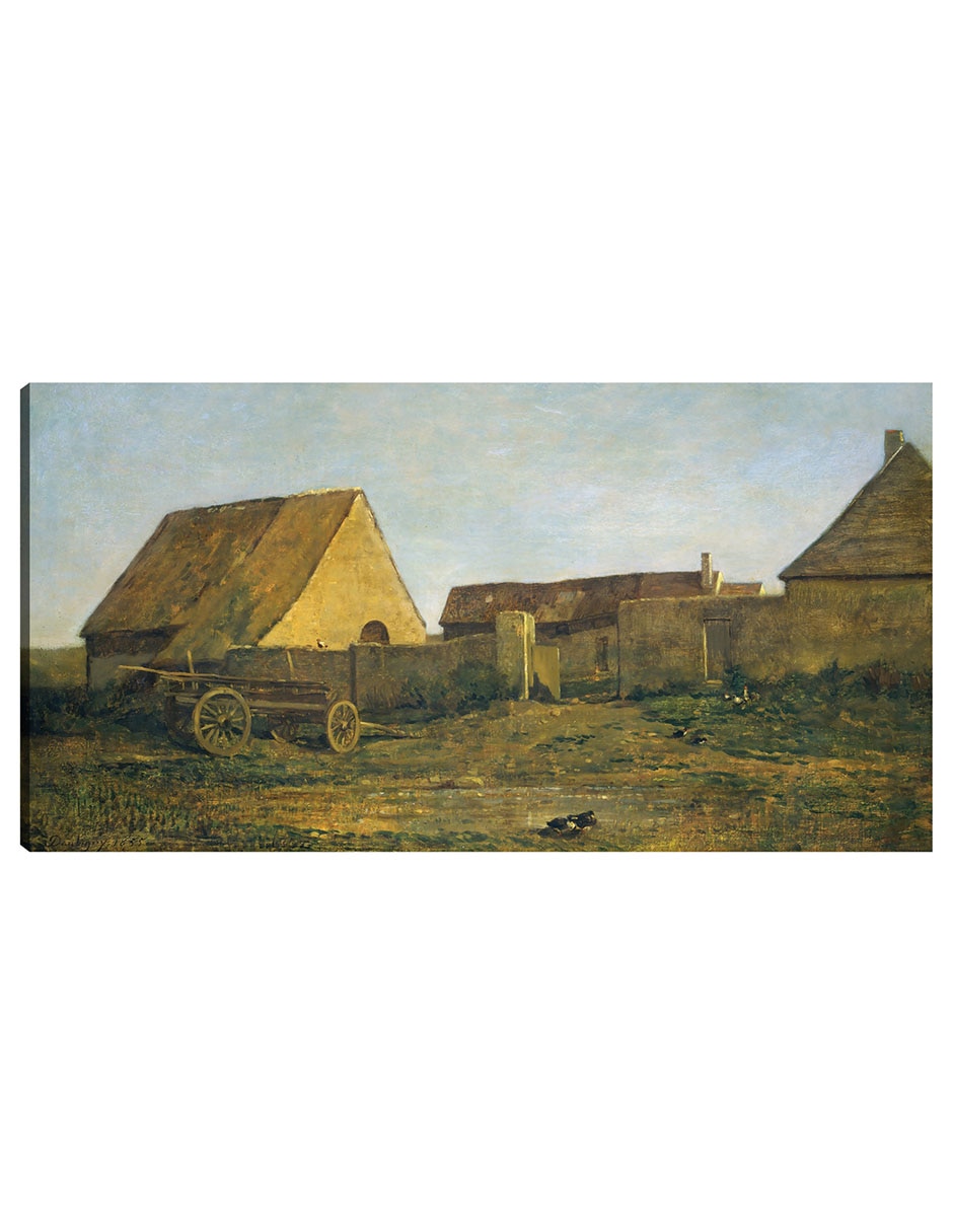 Cuadro decorativo La Granja 1855 técnica mixta Campos