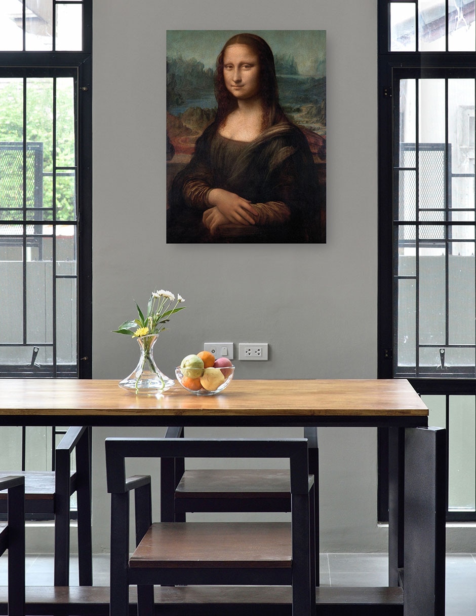 Cuadro decorativo Retrato De Mona Lisa Del Giocondo (1503-1506) técnica mixta Gente 3