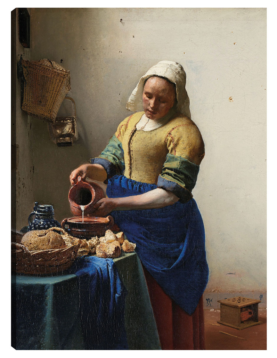Cuadro decorativo La Lechera (C. 1660) técnica mixta Gente Cuadro decorativo La Lechera (C. 1660) técnica mixta Gente
