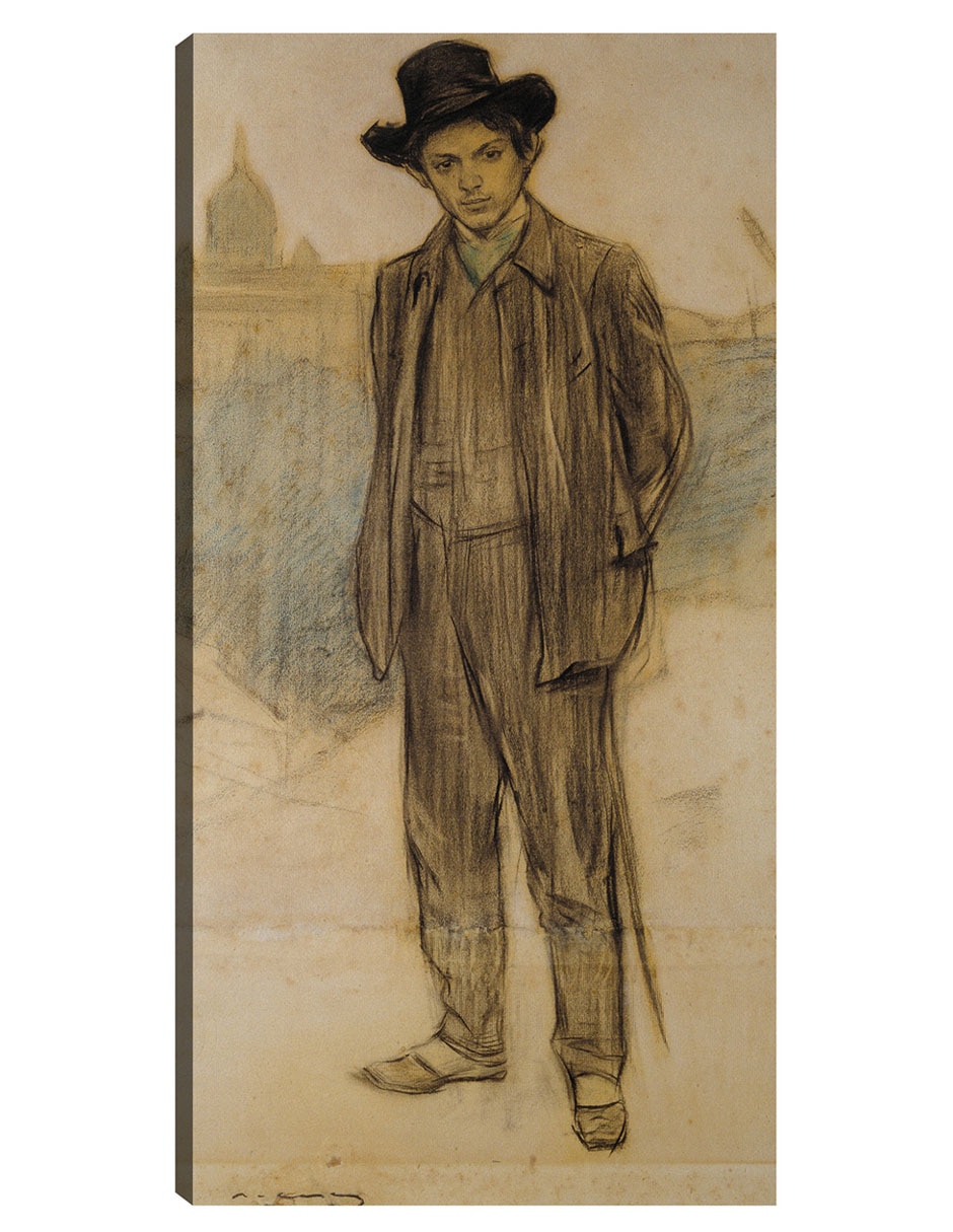 Cuadro decorativo Retrato De Pablo Picasso (Hacia 1900) técnica mixta Gente
