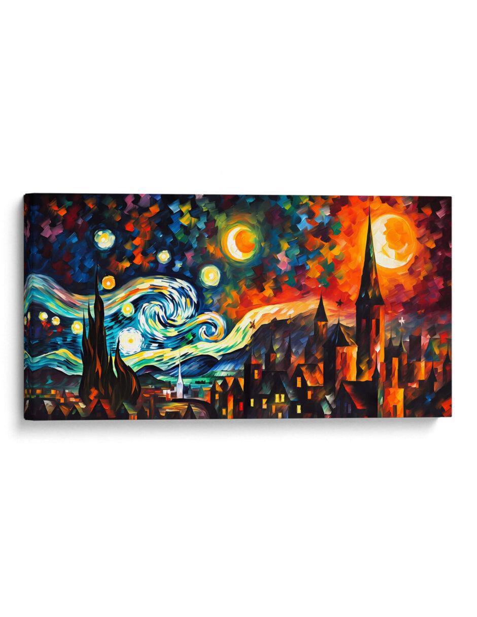Cuadro decorativo Canvas Lab Noche estrellada por la style
