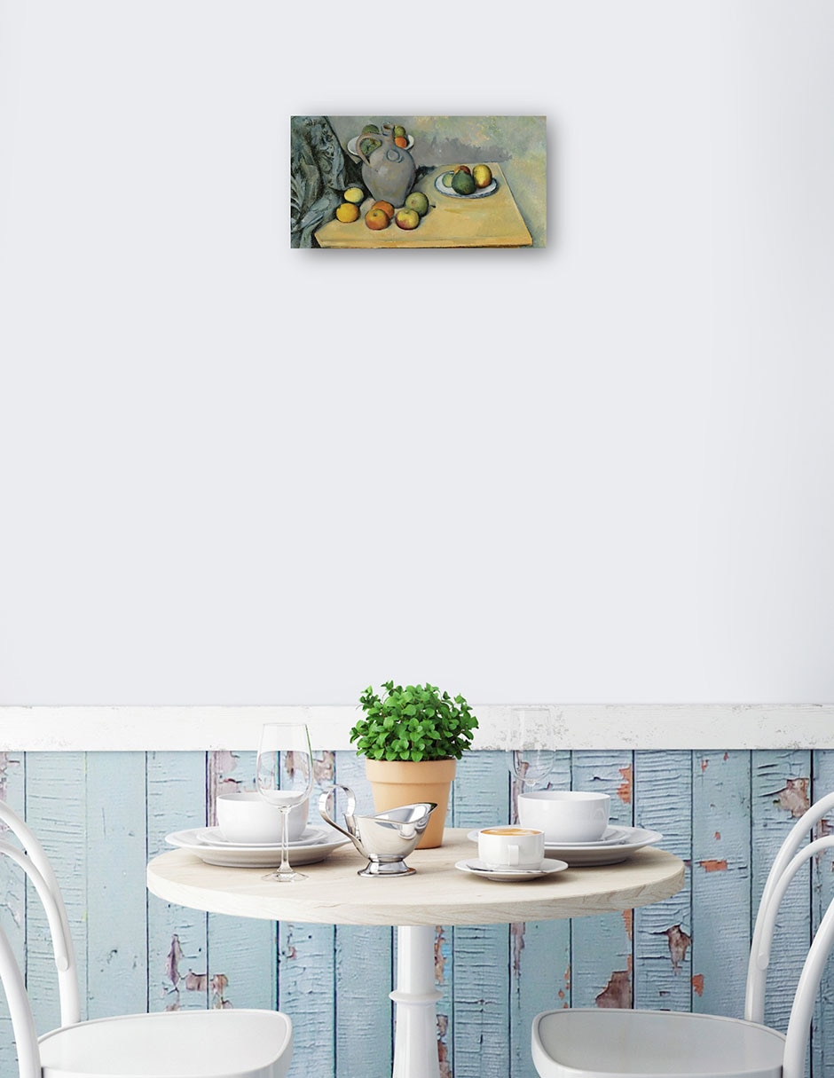 Cuadro decorativo Mesa Pichet Et Fruits Sur Une - Impresión En Lienzo técnica mixta Cómida 2