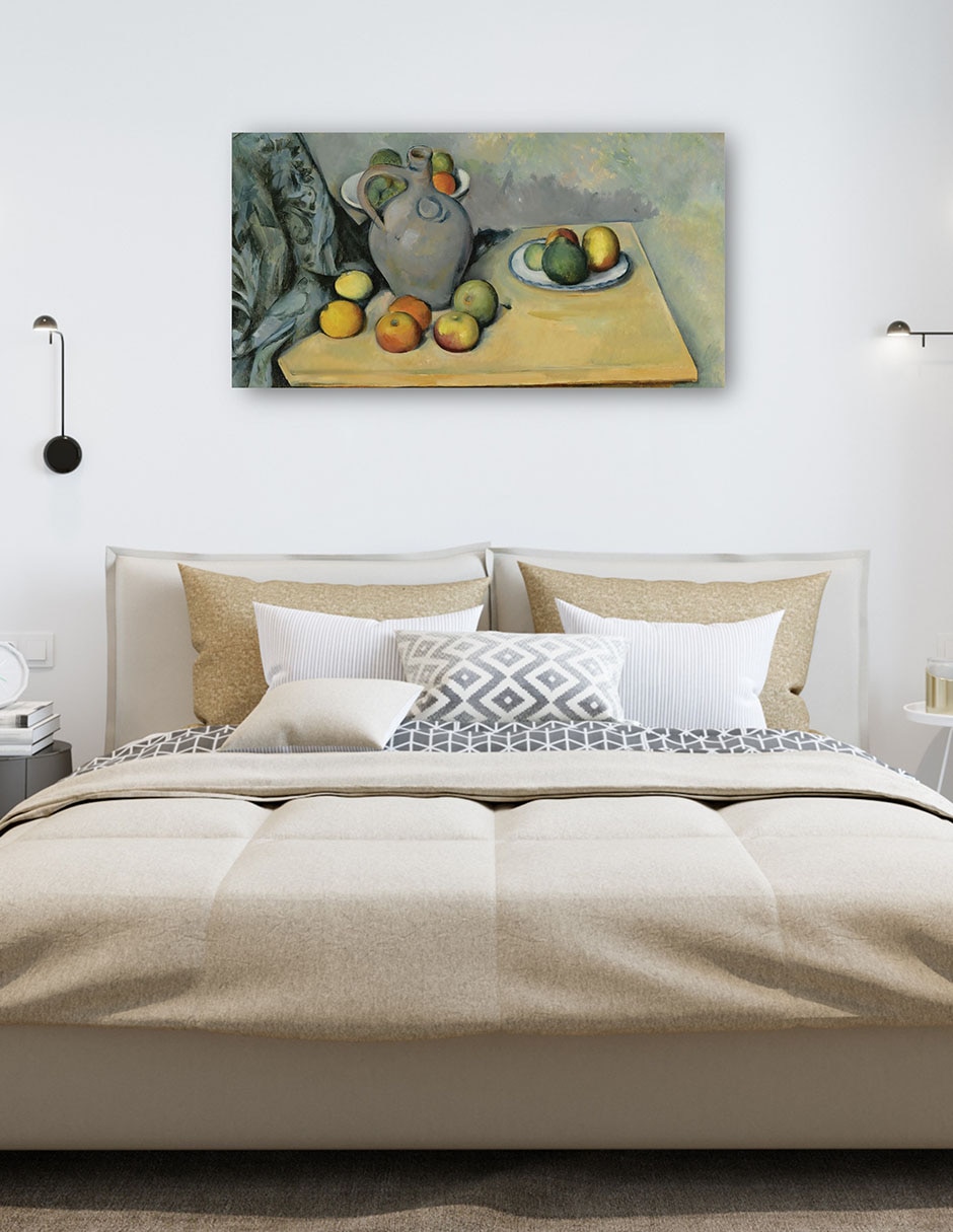 Cuadro decorativo Mesa Pichet Et Fruits Sur Une - Impresión En Lienzo técnica mixta Cómida 5