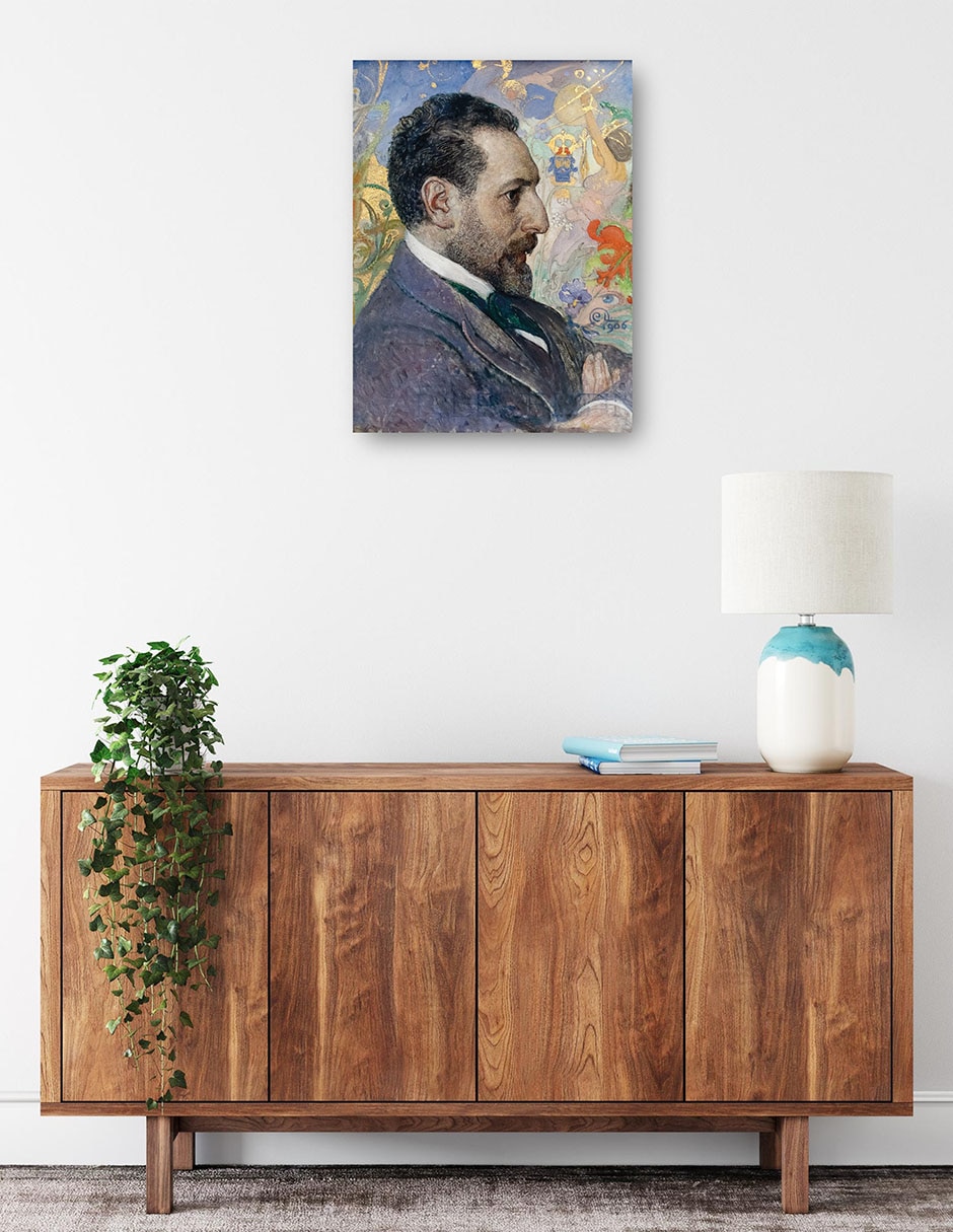 Cuadro decorativo Retrato De Óscar Levertin (1906) - Impresión En Lienzo técnica mixta Gente 2